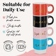 preview thumbnail 20 of 19, 14 oz Ceramic 4 Cup Coffee Mug Set Multicolor