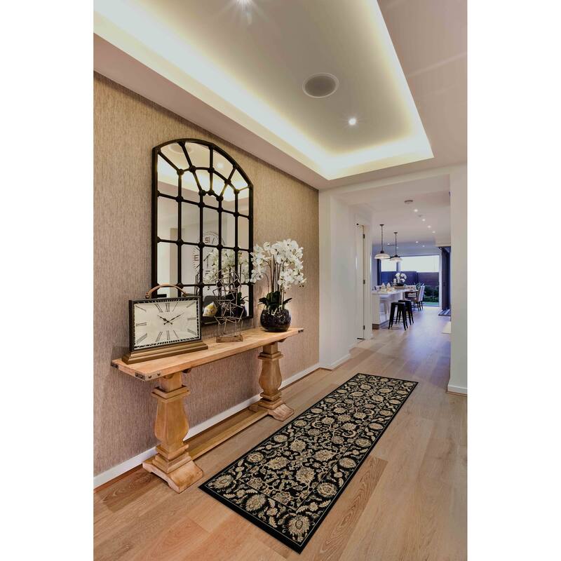 Izmir Collection Multicolor Transitional Floral/Botanical Area Rug