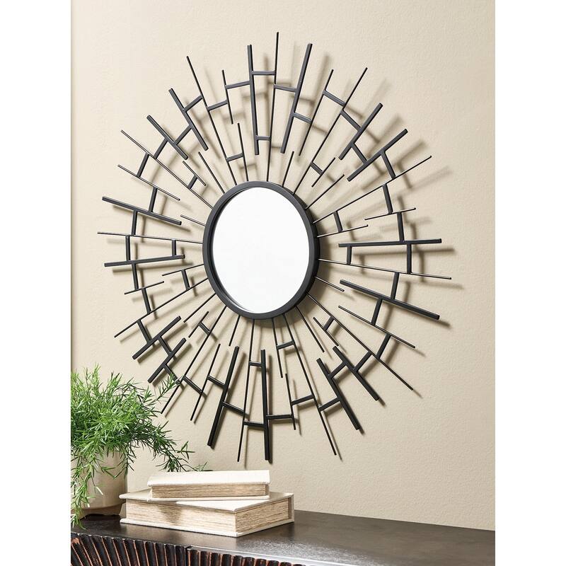 Signature Design by Ashley Garrenworth Black Accent Mirror - 32" W x 1" D x 32" H