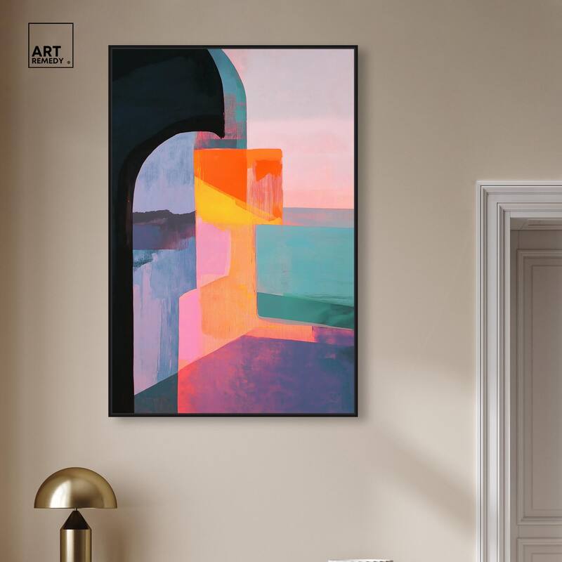 Color Blocks III Canvas by Art Remedy