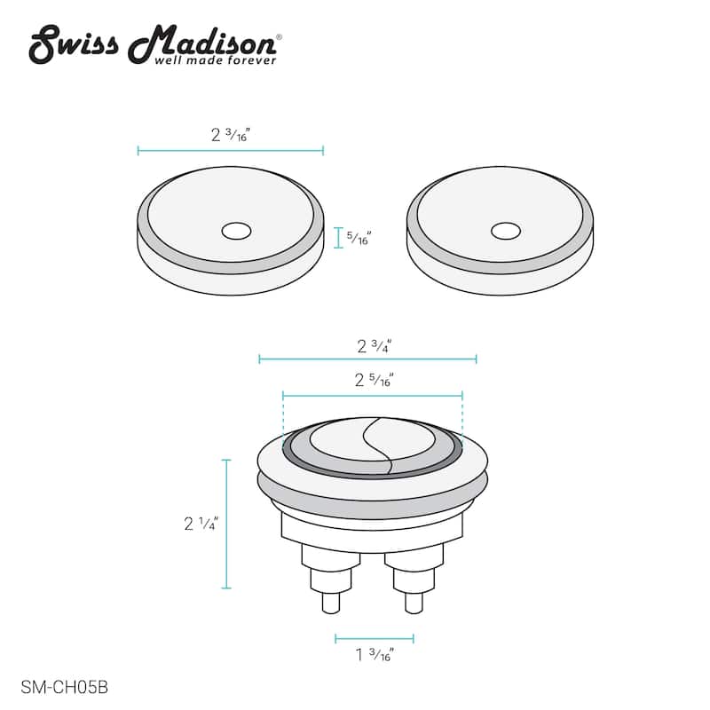 Toilet Hardware Black (SM-1T803)