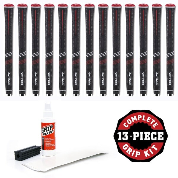 Golf Pride CP2 Pro Jumbo - 13pc Golf Grip Kit (with tape, solvent, vise clamp)