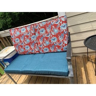 Shop Blazing Needles 39-inch Indoor/Outdoor Bench Cushion ...