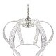 preview thumbnail 11 of 15, Crystal Bead Crown Decor Centerpiece Accent Piece Tabletop