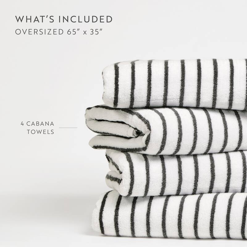 Becky Cameron Ultra Soft Plush Cotton Cabana Towels