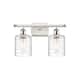 Option White and Polished Chrome / Deco Swirl