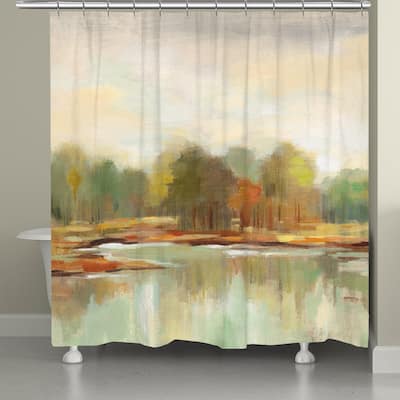 Laural Home Cool Fall Day Shower Curtain 71x72