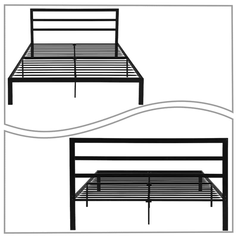Modern Minimalist Design Queen Size Metal Bed Frame