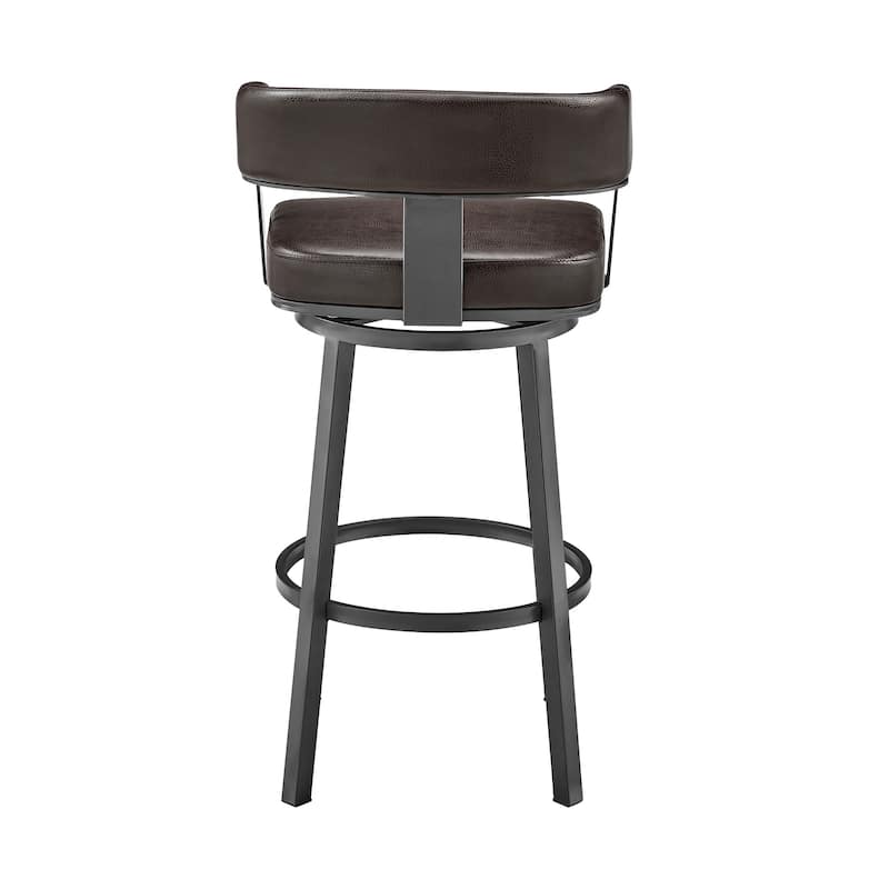 Cohen Modern Swivel Bar Stool, Upholstered Counter Chair with Metal Frame