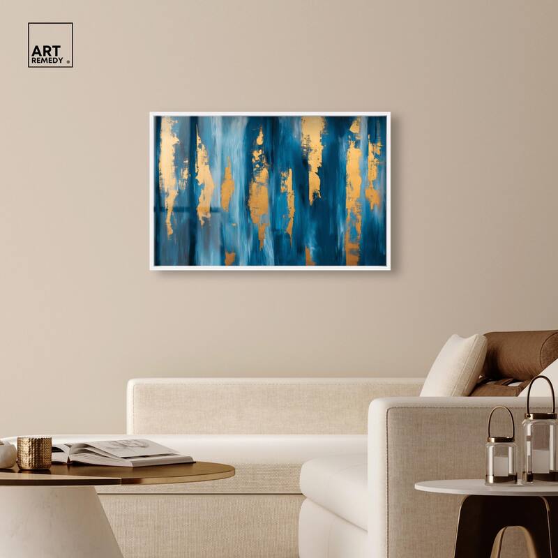Dark Texture Golden Touch II Shadowbox by Art Remedy
