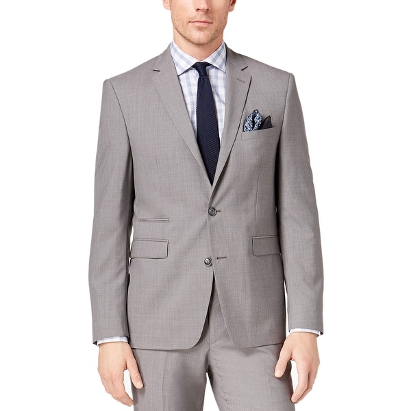 Vince Camuto Mens Two Button Slim Fit Solid Suit