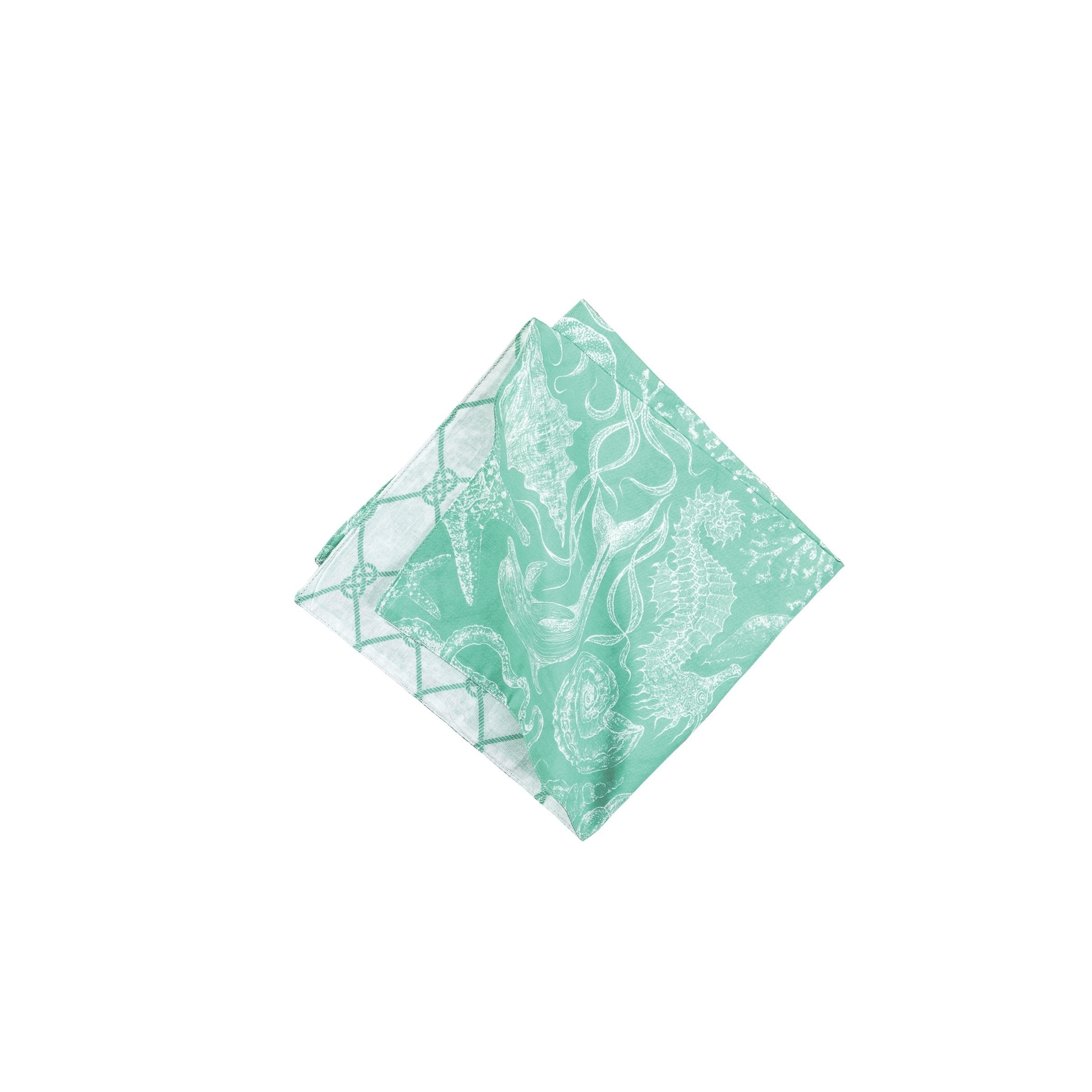 Turquoise Bay Coastal Cotton Napkin Set of 6 - Set of 6