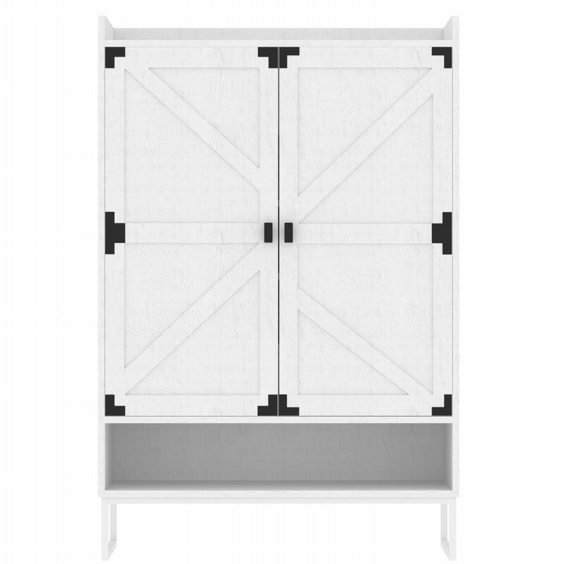 Shoe Cabinet with Doors 6-Tier Shoe Storage Cabinet with Adjustable Shelves