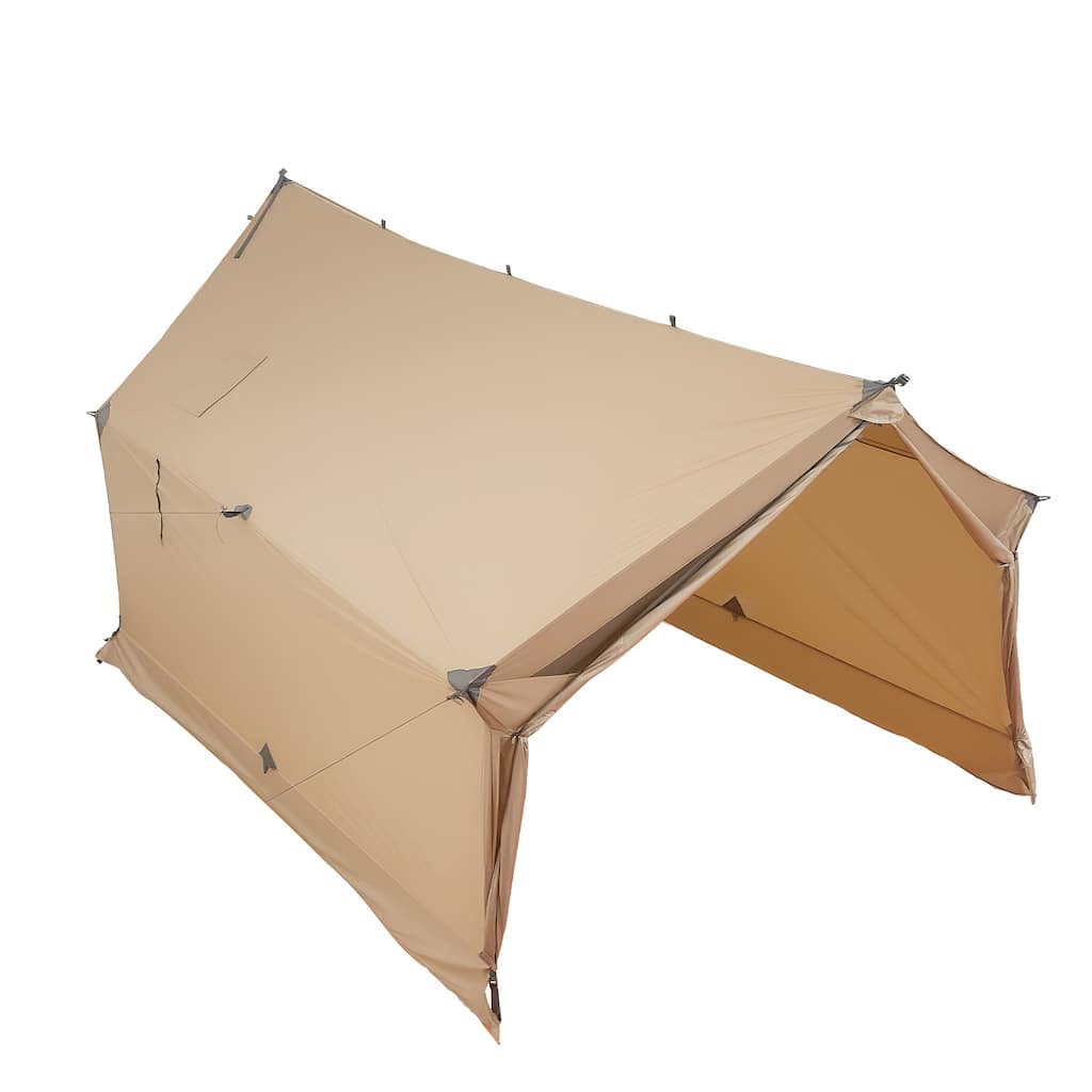 Cabin Hot Tent with Stove Jack Lightweight Waterproof 2 Persons Camping - N/A