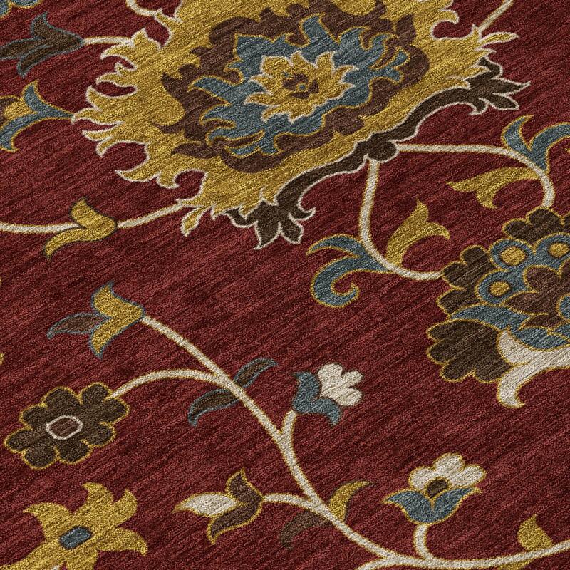 Machine Washable Indoor/ Outdoor Traditional Luna Chantille Rug