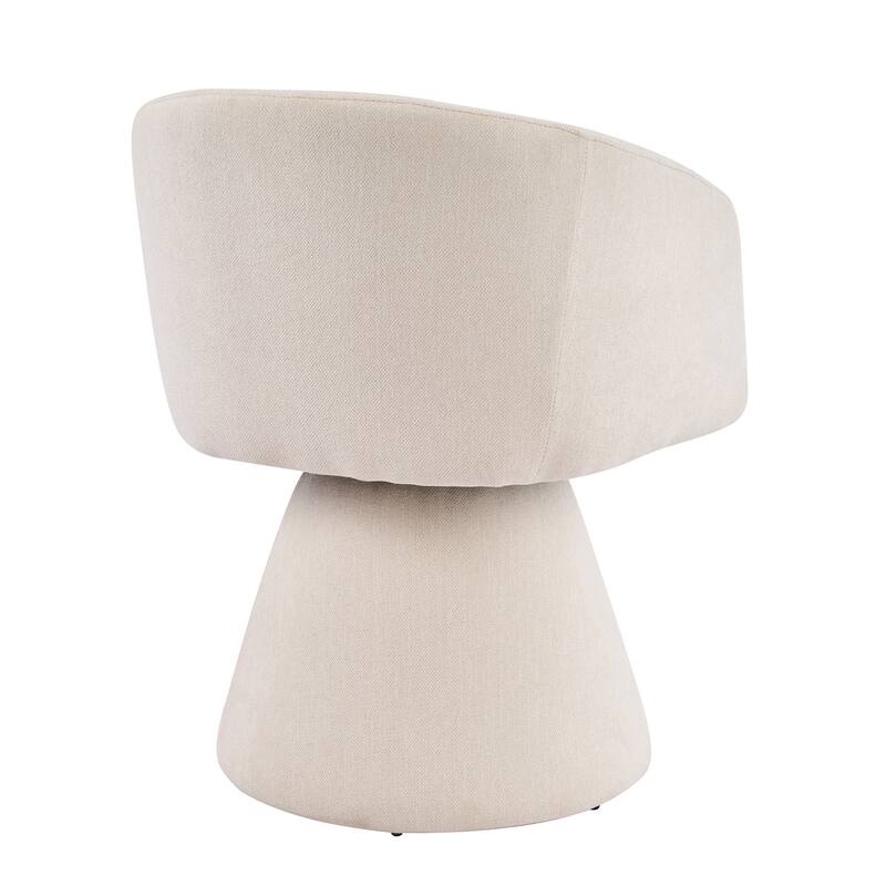 Christopher Knight Home - Melville 7-Piece Upholstered Swivel Dining Set with 84" Rectangular Pillar Base Dining Table