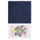 Authentic Hotel and Spa 100% Turkish Cotton Feliz Embellished Hand Towel - Midnight Blue
