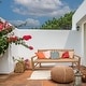 preview thumbnail 1 of 5, Seven Seas Teak Buenos Aires Oval Outdoor Teak Wood Patio Bench, 6 Foot