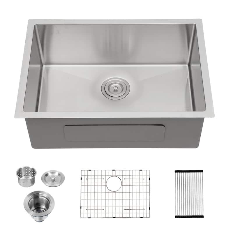 25/30/32/33 inch Stainless Steel Undermount Single Bowl Kitchen Sink - 33"
