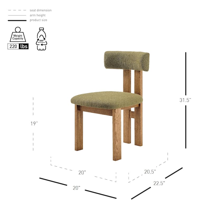 NPD Furniture Hailey Dining Side Chair (Set of 2)