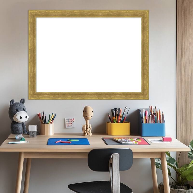 Amanti Art Angled Bronze Framed Dry Erase Magnetic Board