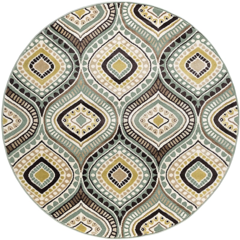 Caprice Global Geometric Indoor Area Rug
