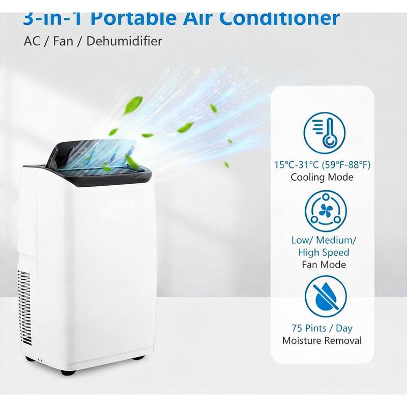 3-in-1 AC, with Remote Control