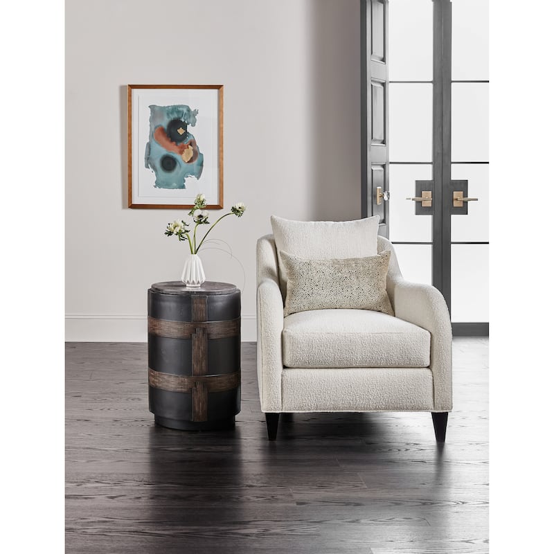 Melange Burbank Round Accent Table - 16.5"W x 16.5"L x 24.5"H