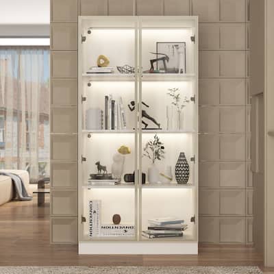 Multifunctional Tall Storage Bookcase for Office, Living Room, Bedroom