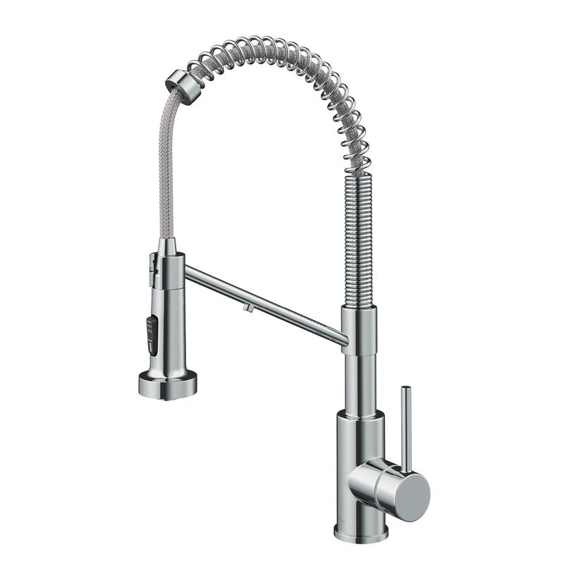 Kraus Bolden 2-Function 1-Handle Commercial Pulldown Kitchen Faucet