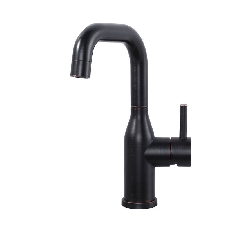WOWOW Single Handle Bar Faucet With Swivel Spout - Oil Rubbed Bronze