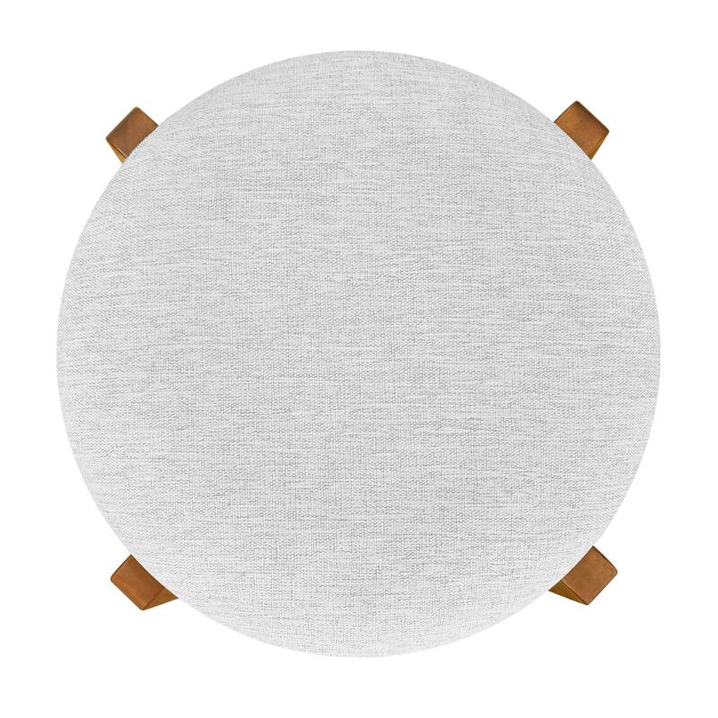 Christopher Knight Home - Tara Rubberwood Upholstered Barstools in Walnut and Ivory Fabric