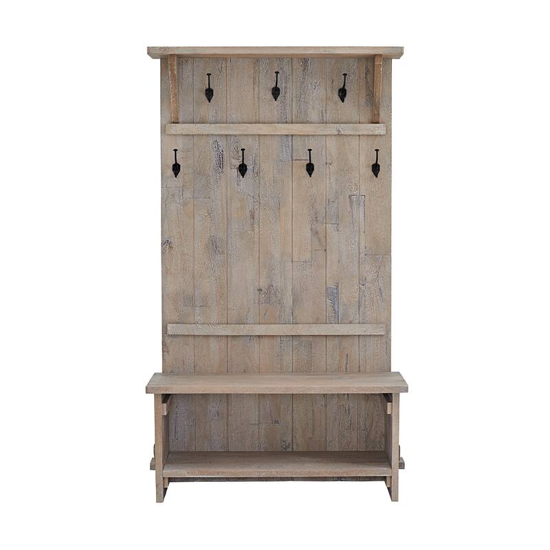 Castleton Mango Wood 70"H Hall Tree