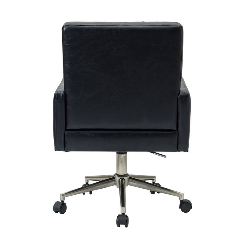 Lorenz Modern Vegan Leather Height-adjustable Office Chair with 5 Wheels by HULALA HOME
