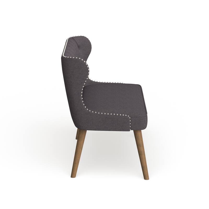 Carson Carrington Rudkobing Mid-century Modern Wood and Fabric Upholstered Button-tufting Loveseat