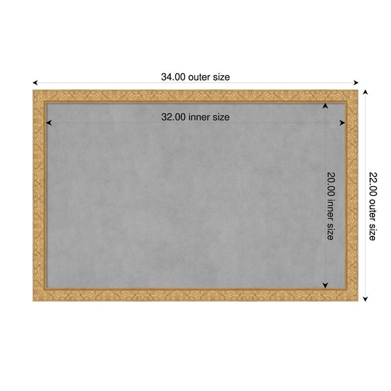 Amanti Art Lila Gold Framed - 34 x 22 in - Lila Gold