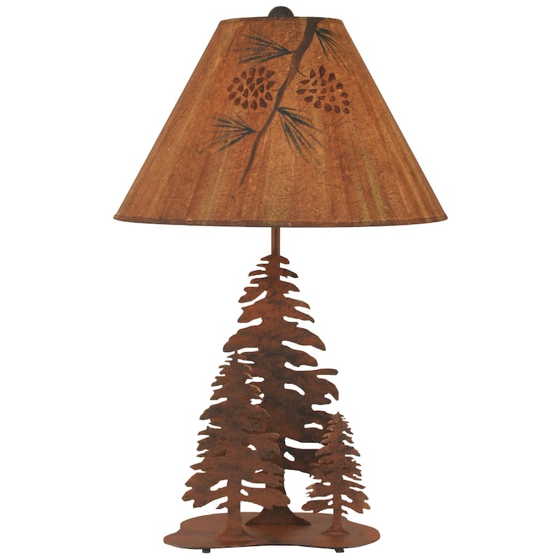 Rustic Iron Nature Scene with Trees - Forest