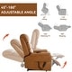 preview thumbnail 12 of 17, Dual Motor Power Lift Recliner Chair with Power-Remote & Heat Massage, Electric Leather Adjustable Reclining Sofa