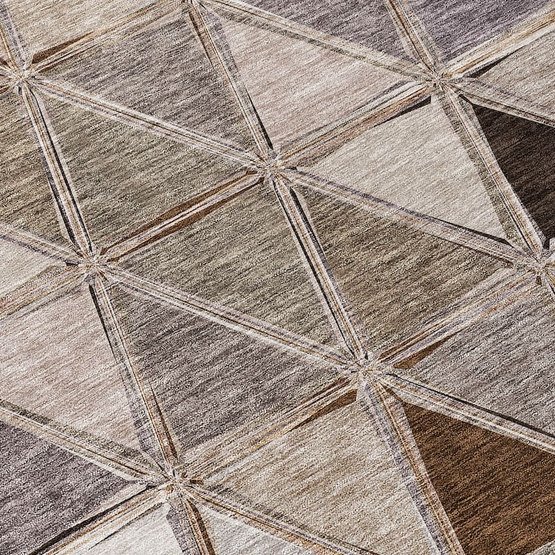 Machine Washable Indoor/ Outdoor Chantille Modern Diamonds Rug