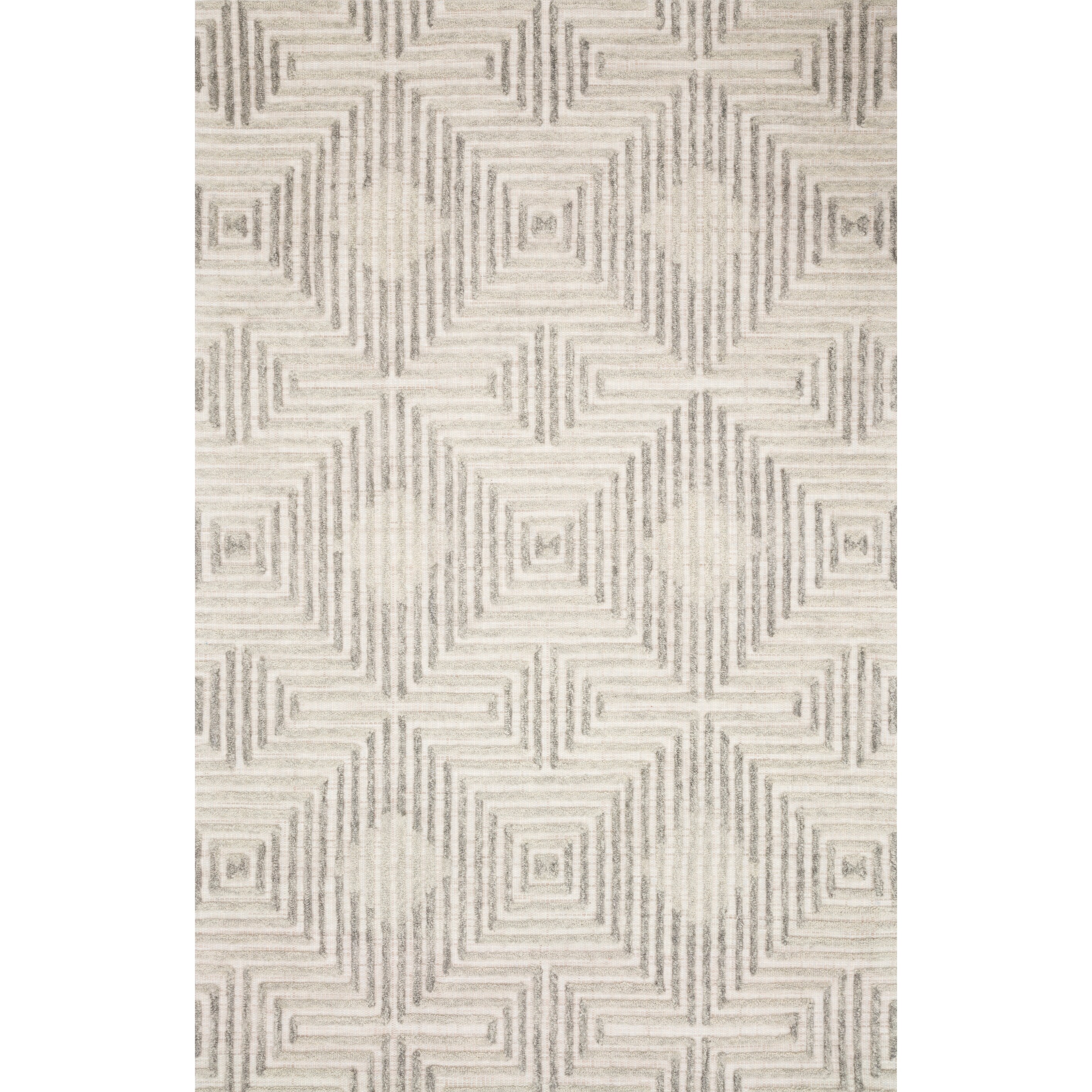 Alexander Home Kanarra Hand Tufted Diamond Farmhouse Natural Alexander Home Kanarra Hand Tufted