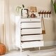 preview thumbnail 29 of 37, Walker Edison Modern Gallery Top Solid Wood Chest