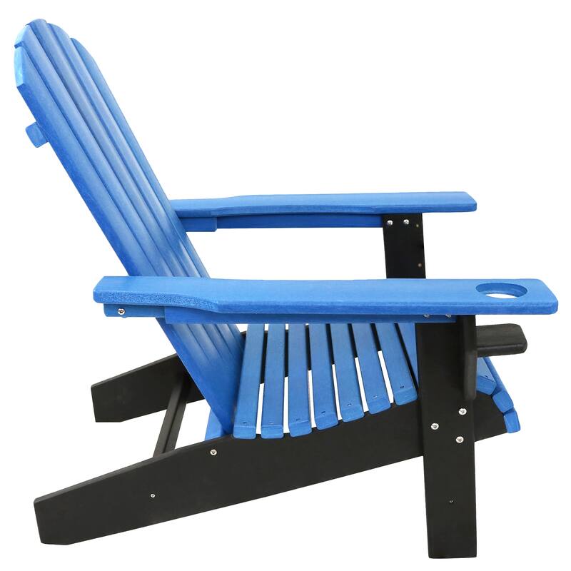 Sunnydaze All-Weather Outdoor Adirondack Chair with Drink Holder