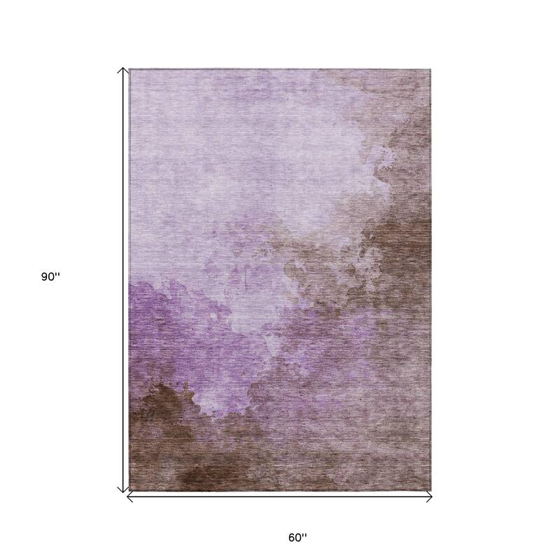 HomeRoots Abstract Transitional Rectangle Outdoor Rug