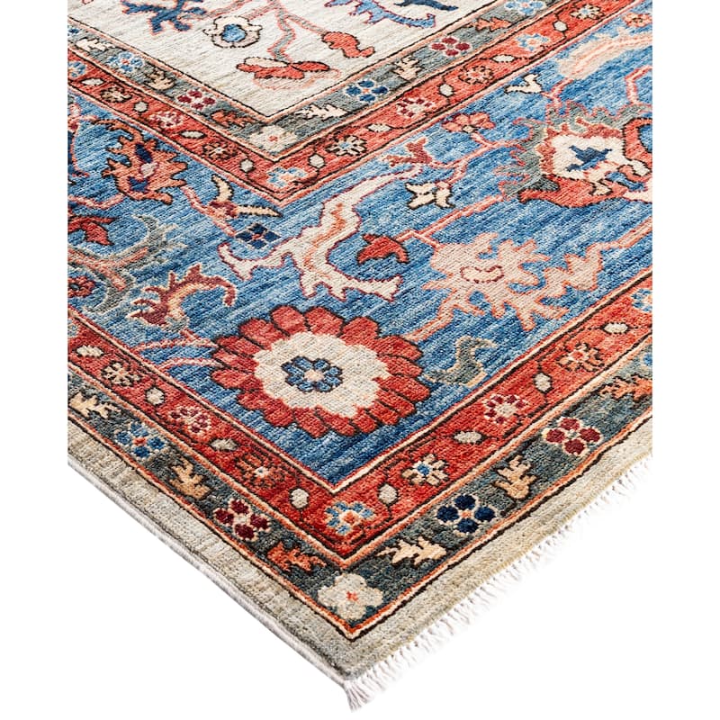 Serapi One-of-a-Kind Hand-Knotted Area Rug - Gray - 9' 1" x 12' 1"