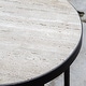preview thumbnail 7 of 5, Uttermost Dauntless Travertine Side Table - 19"W x 24"H x 19"D