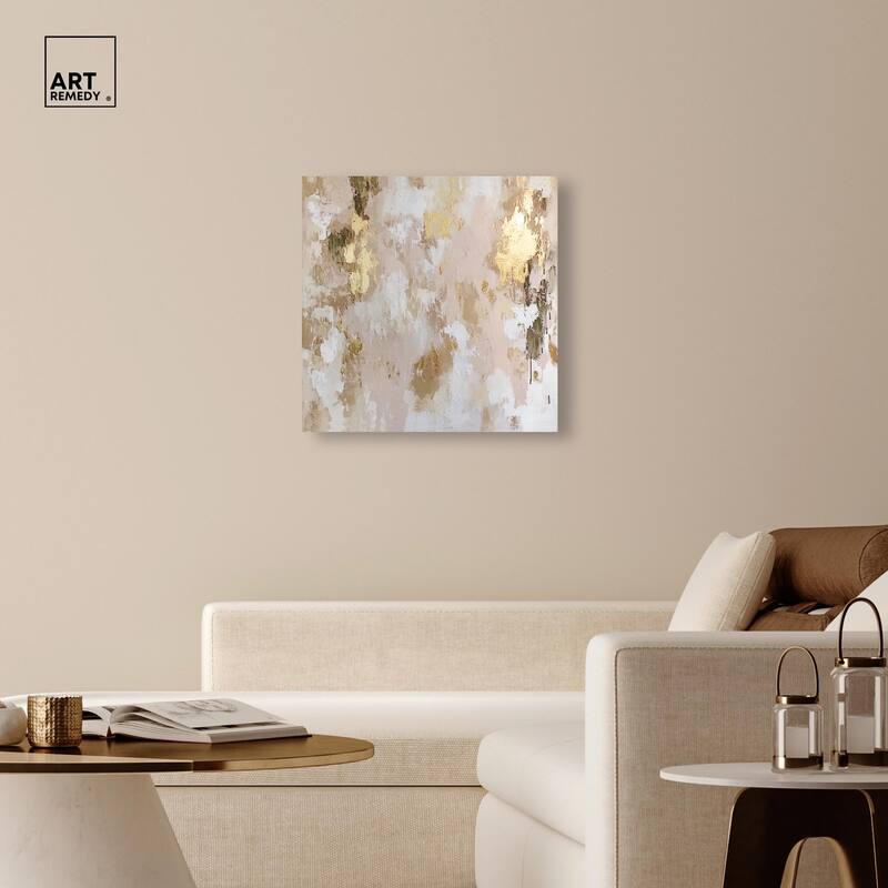 Golden Glimmer Gesture I Canvas by Art Remedy, Gallery Wrapped