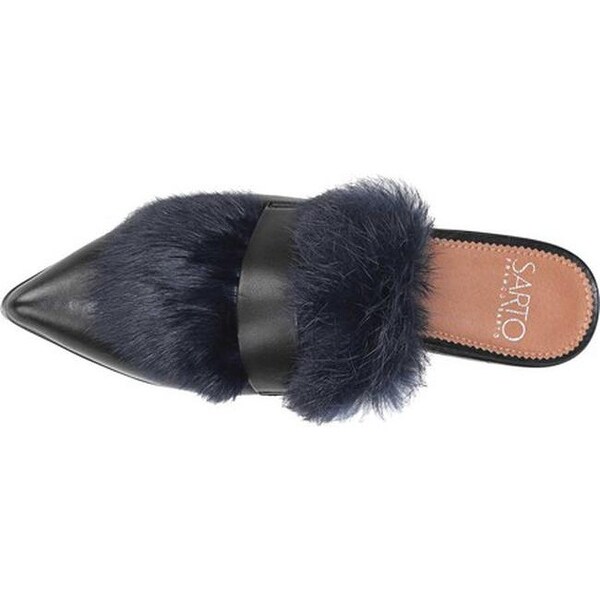 franco sarto fur mules
