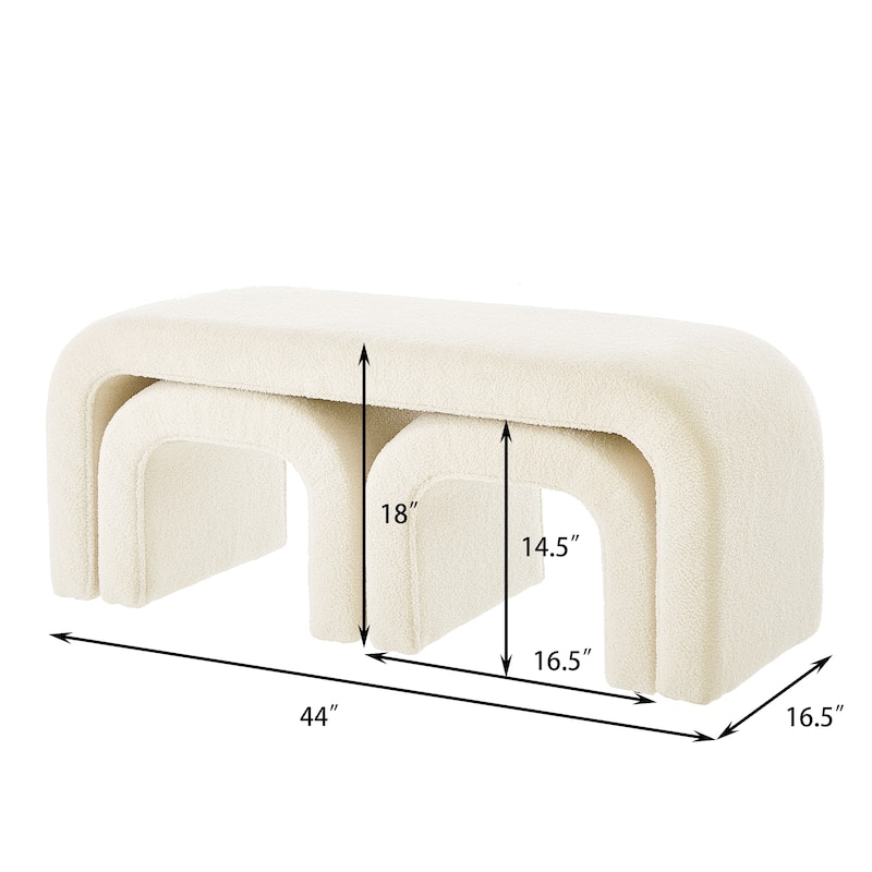 Modern & Contemporary Bench with Cushuion