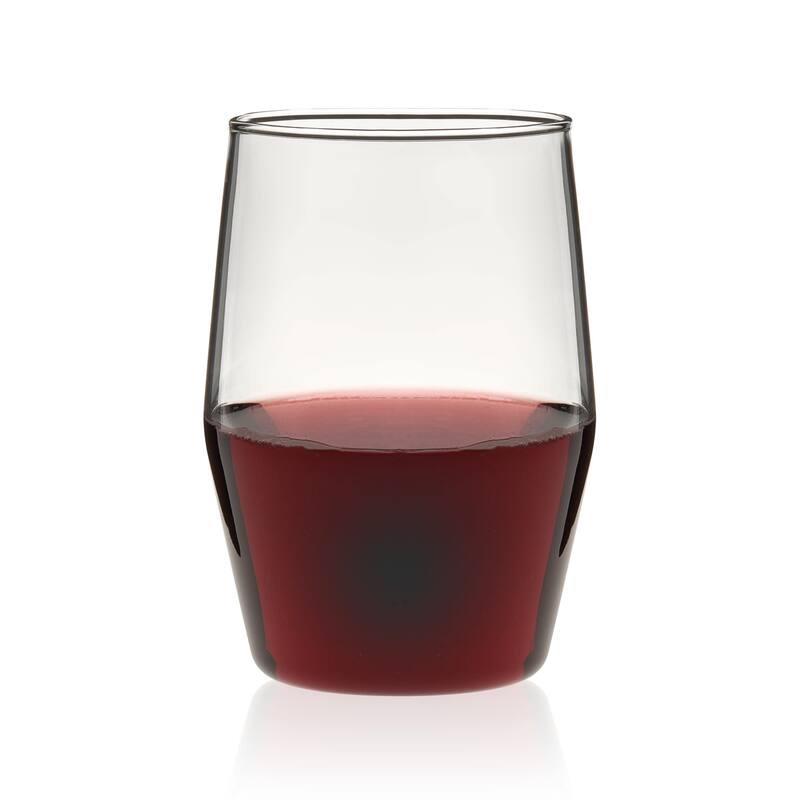 Libbey Prologue Nymph Handmade Clear Tumbler Glasses, 17 Ounce, Set of 12 - Set of 12