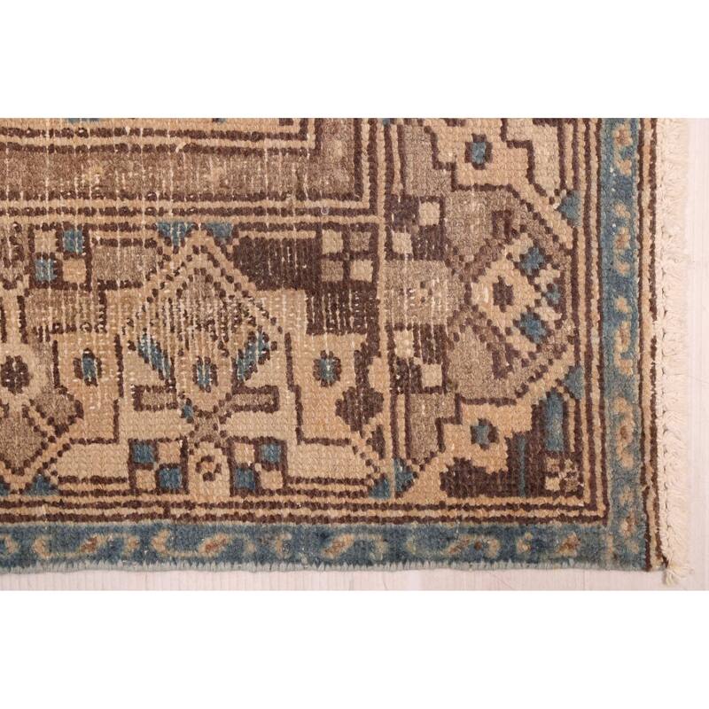 ECARPETGALLERY Hand-knotted Antalya Vintage Beige Wool Rug - 3'2 x 6'6